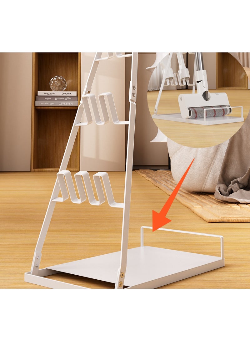 Japanese-style vacuum cleaner storage rack, home decor organizing storage shelf, dusting vacuum cleaner stand, mop rack, batch - Image 4